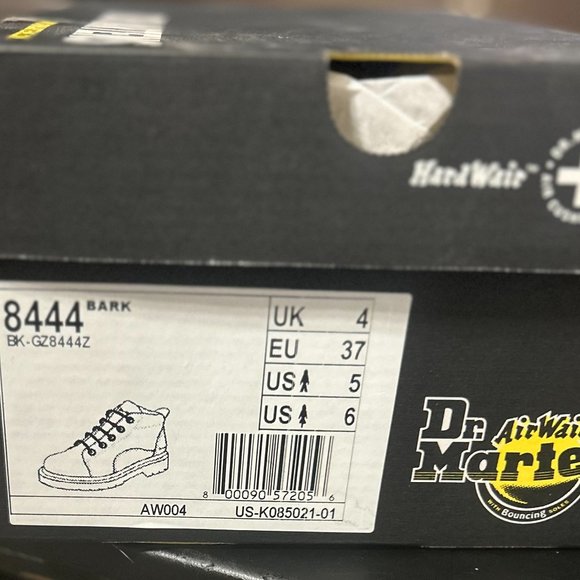 NIB 5 eye Dr Martens brown boots style 8444 size US 5 Men - Picture 3 of 5